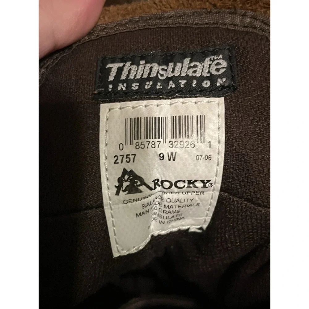 Rocky 2757 BearClaw Men's 9W Boots 400g Thinsulate‎ Waterproof Leather Hunting